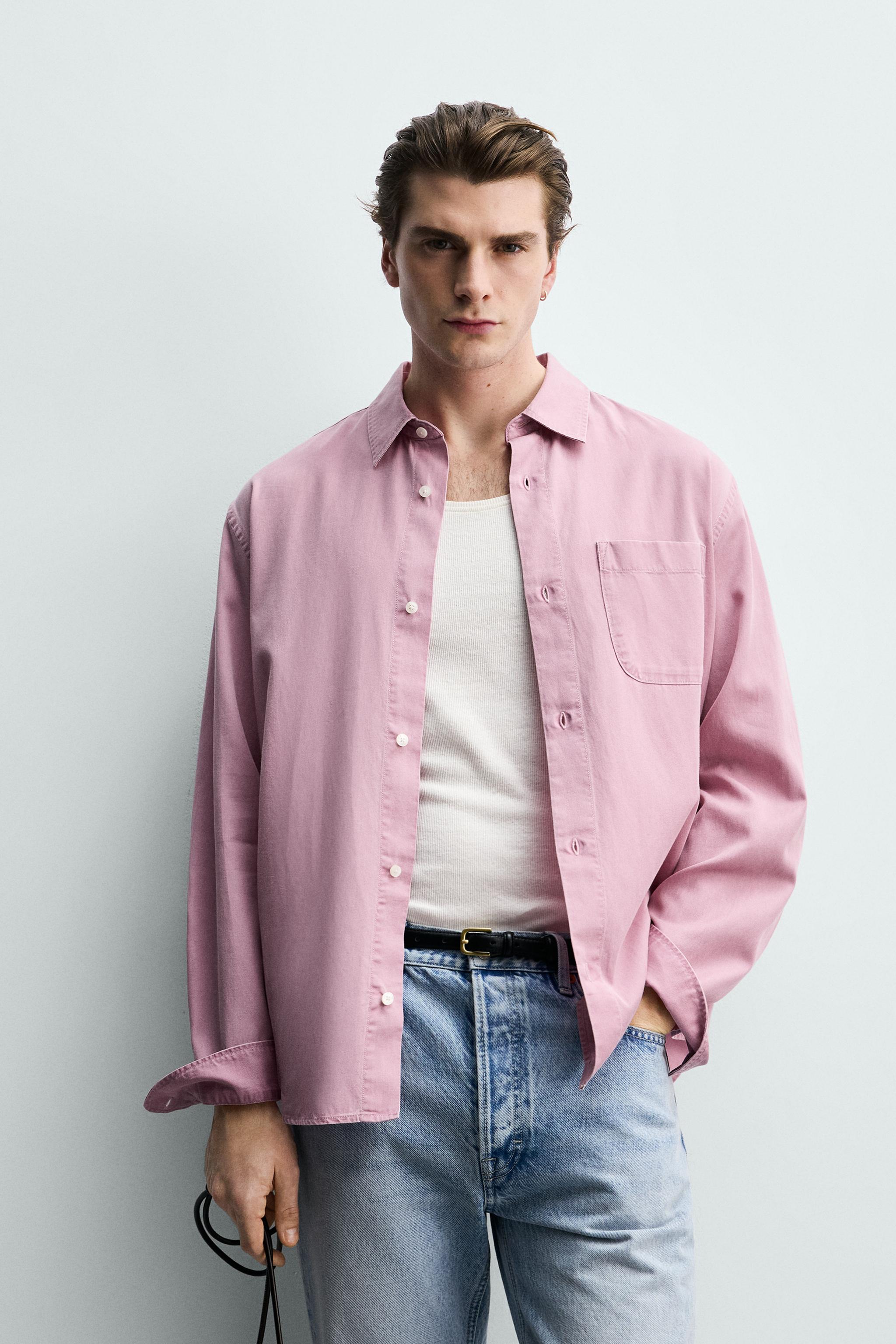 REGULAR FIT LYOCELL-COTTON SHIRT